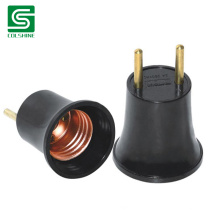 E27 Brass and Metal Holder Transfer Plug of Two Pin